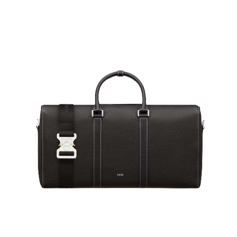 Dior Lingot 50 Duffle bag Black Grained Calfskin - DB022