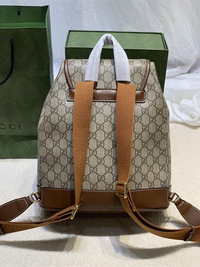 Backpack with Interlocking G Beige and ebony - GB069