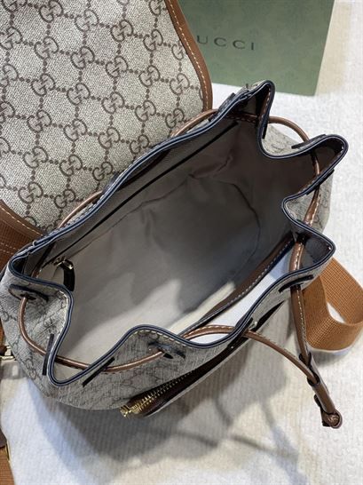 Backpack with Interlocking G Beige and ebony - GB069