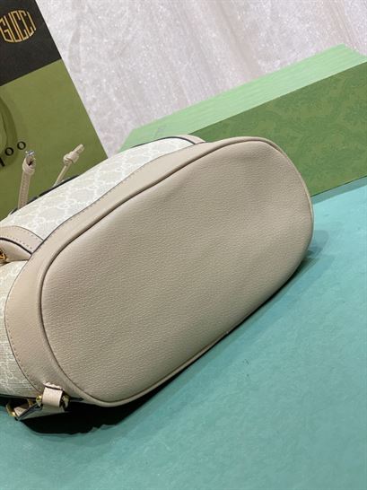 Backpack with Interlocking G Beige and white - GB070