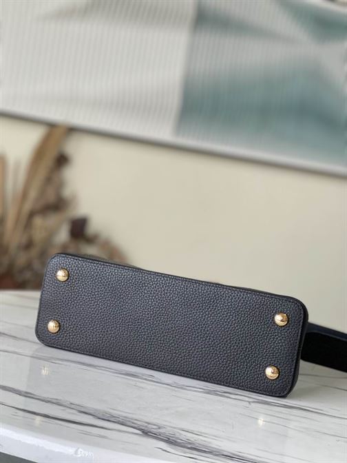 Capucines MM handbag Black Arizona Beige Ruby Red - LB036