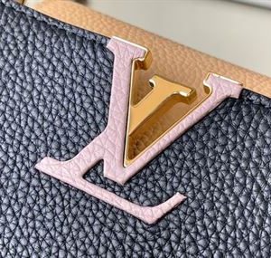 Capucines MM handbag Black Arizona Beige Ruby Red - LB036