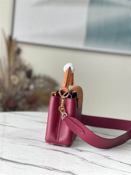 Capucines Mini handbag Griotte Red Honey - LB038