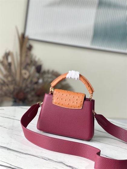 Capucines Mini handbag Griotte Red Honey - LB038