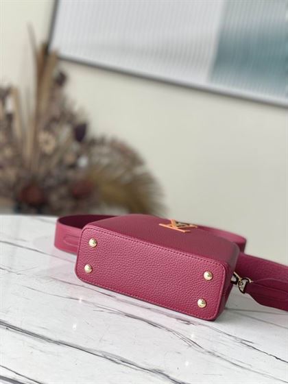 Capucines Mini handbag Griotte Red Honey - LB038