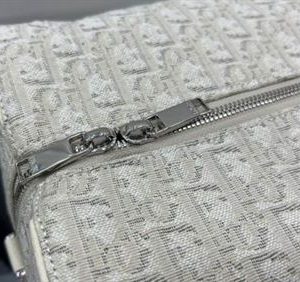 Dior Lingot 50 Duffle bag Cream Dior Oblique Jacquard - DB047