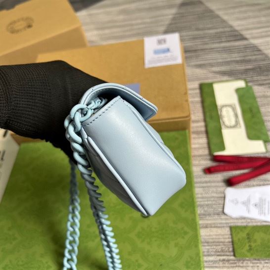 GG Marmont belt bag Pale blue leather - GB072