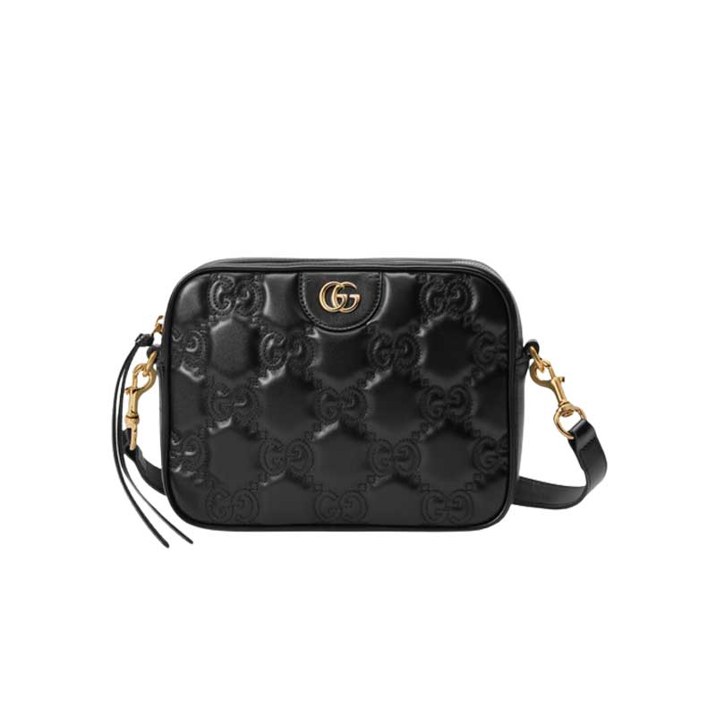 GG Matelassé small bag Black leather - GB078