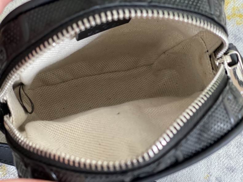 GG embossed mini bag black leather - GB066