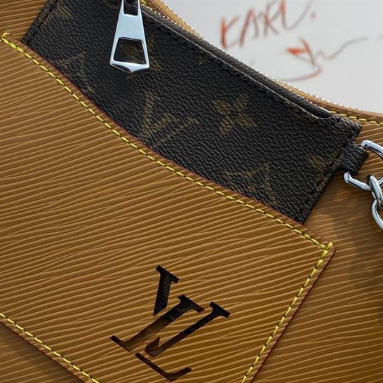 Marelle handbag Honey Gold Epi grained cowhide leather - LB056