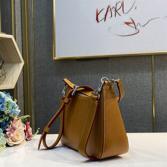 Marelle handbag Honey Gold Epi grained cowhide leather - LB056