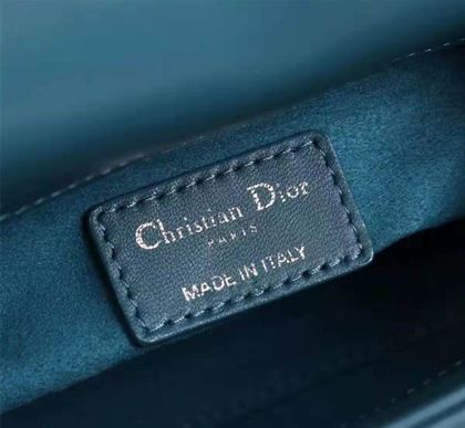 Micro Lady Dior bag Cloud Blue Cannage Lambskin - DB030