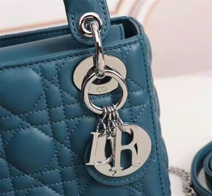 Micro Lady Dior bag Cloud Blue Cannage Lambskin - DB030