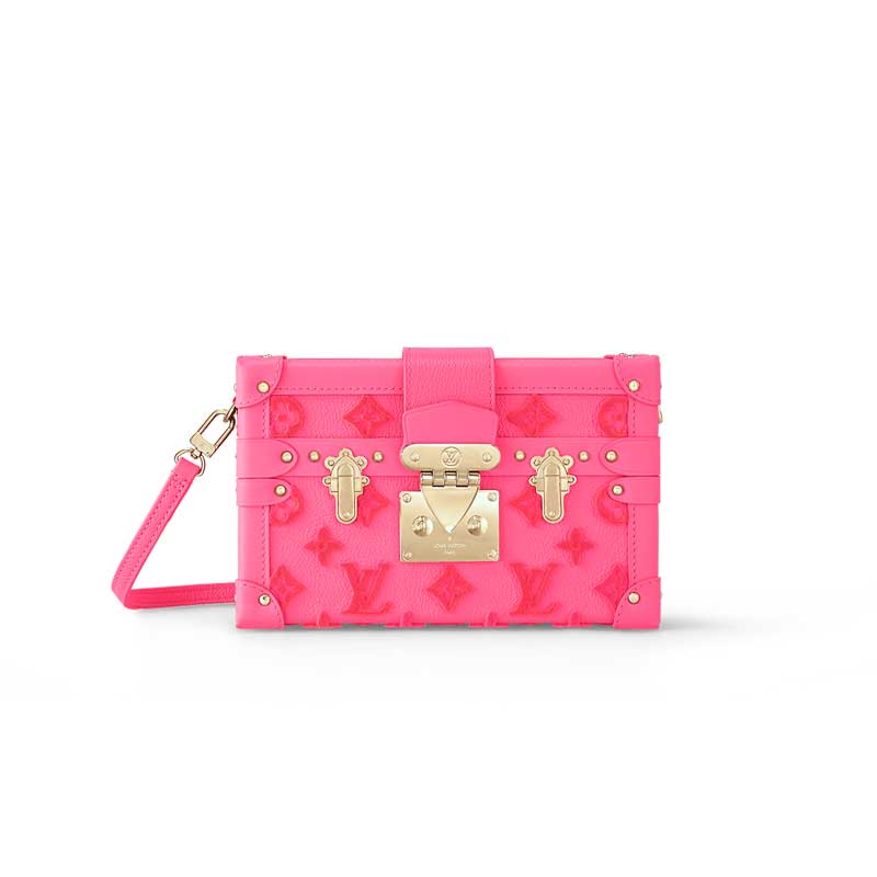 Petite Malle handbag Fluo Pink - LB048