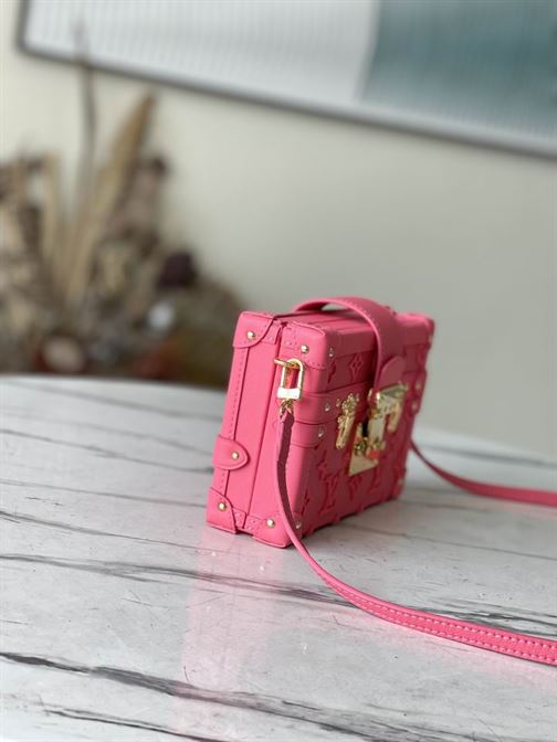 Petite Malle handbag Fluo Pink - LB048