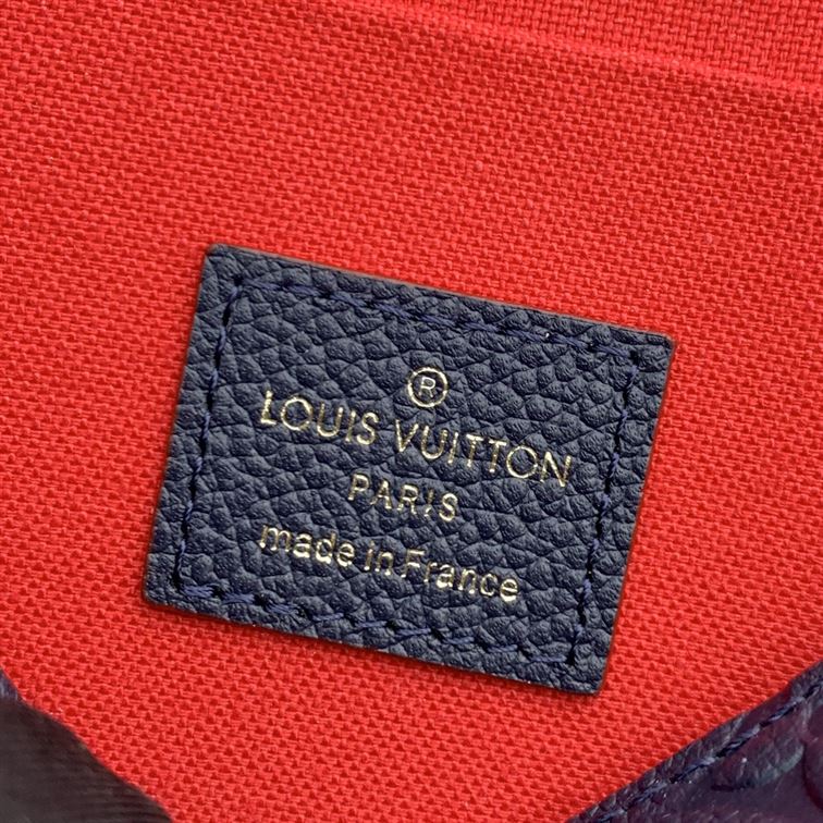 Pochette Félicie Navy Blue Red Monogram Empreinte embossed - LB046