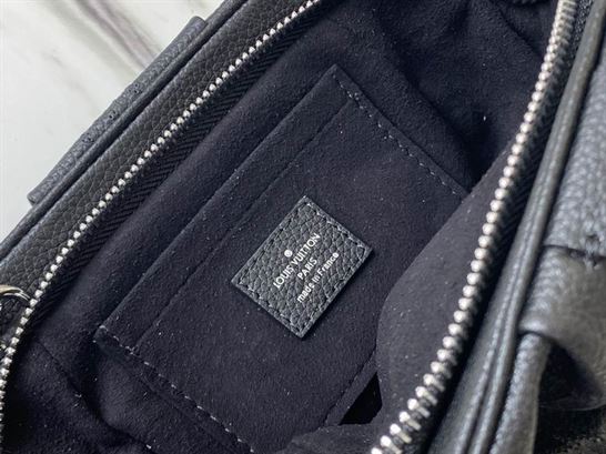 Scala mini pouch Black Mahina perforated calf leather - LB045