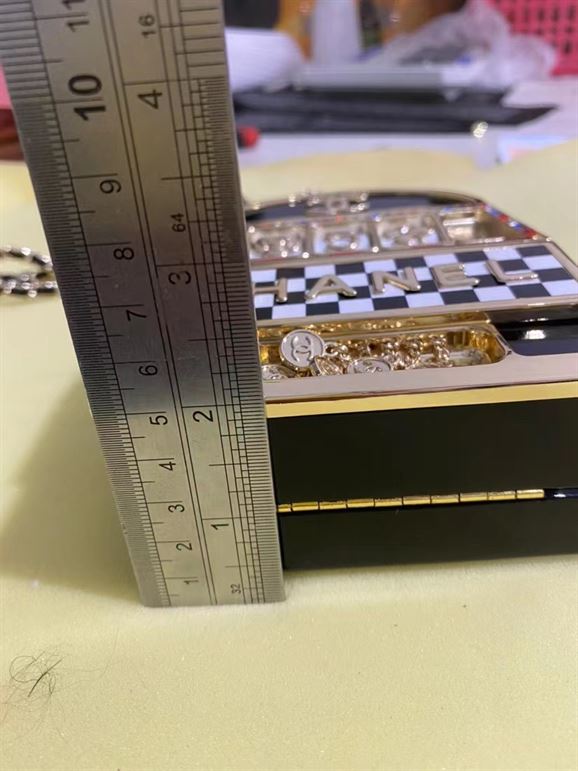 Slot Machine Minaudiere Black, Gold, White & Red - CB025