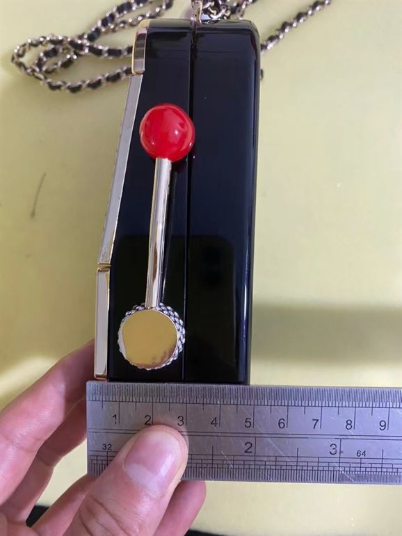 Slot Machine Minaudiere Black, Gold, White & Red - CB025