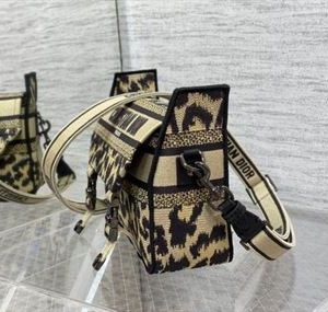 Small DiorCamp Bag Beige Multicolor Mizza Embroidery - DB032