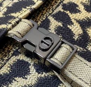 Small DiorCamp Bag Beige Multicolor Mizza Embroidery - DB032