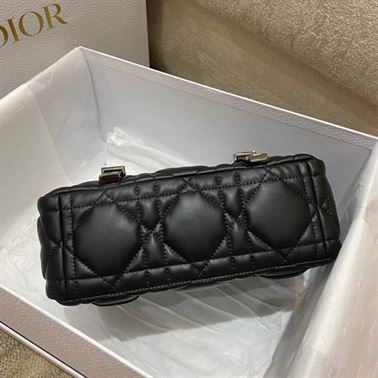 Small DiorCamp Bag Black Macrocannage Calfskin - DB031