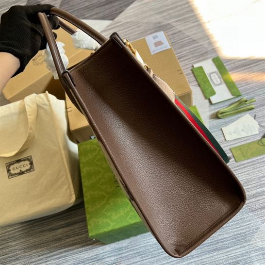 Tote bag with jumbo GG Camel and ebony - GB076