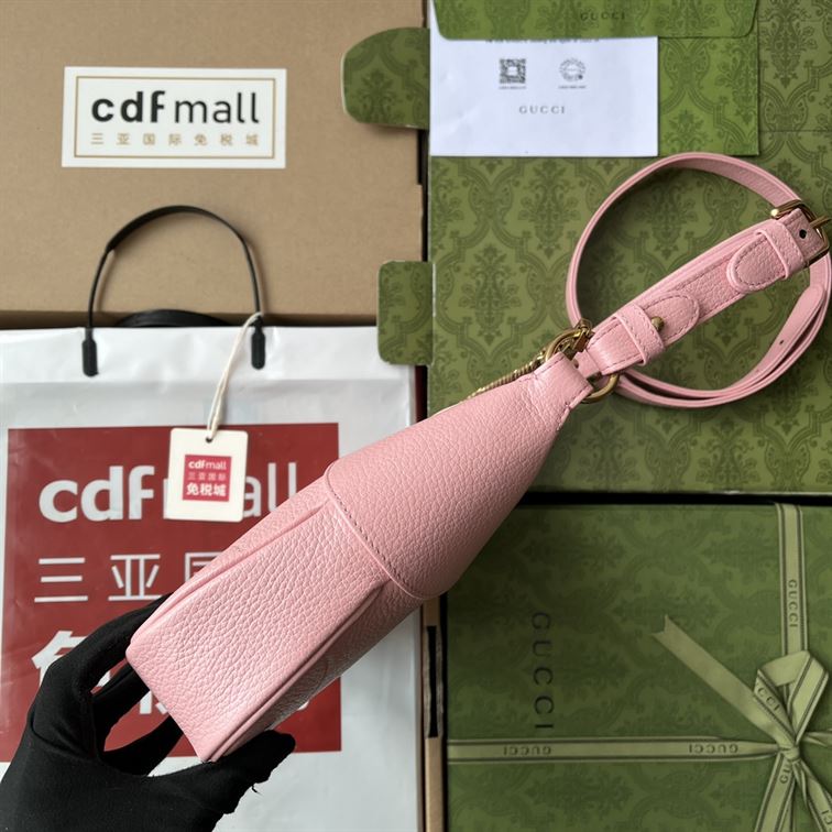 Aphrodite small shoulder bag Light pink soft leather - GB111