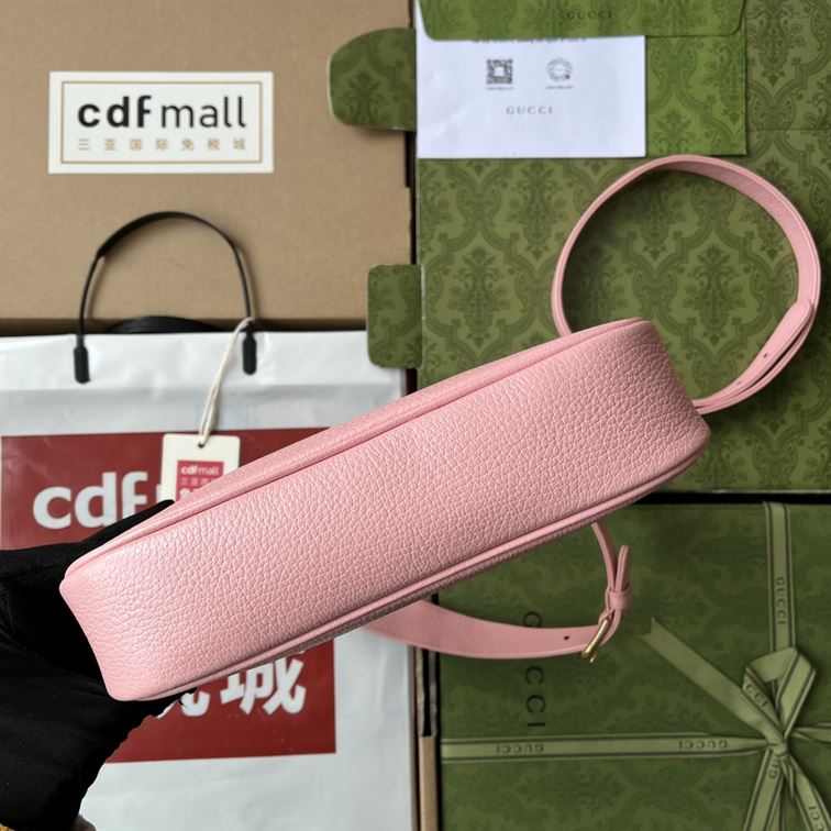 Aphrodite small shoulder bag Light pink soft leather - GB111