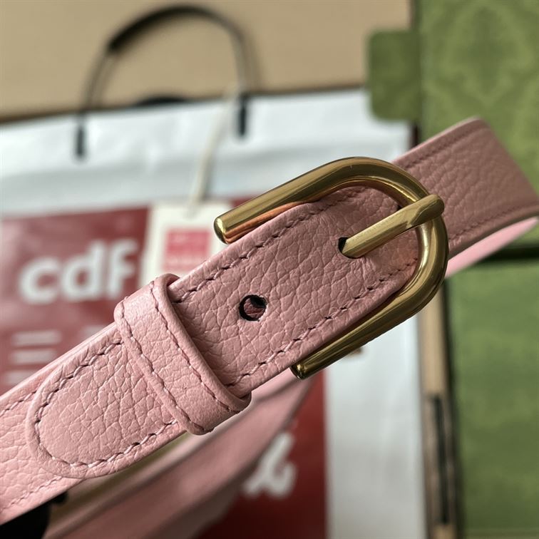 Aphrodite small shoulder bag Light pink soft leather - GB111