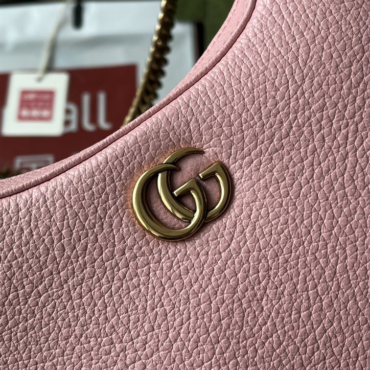 Aphrodite small shoulder bag Light pink soft leather - GB111