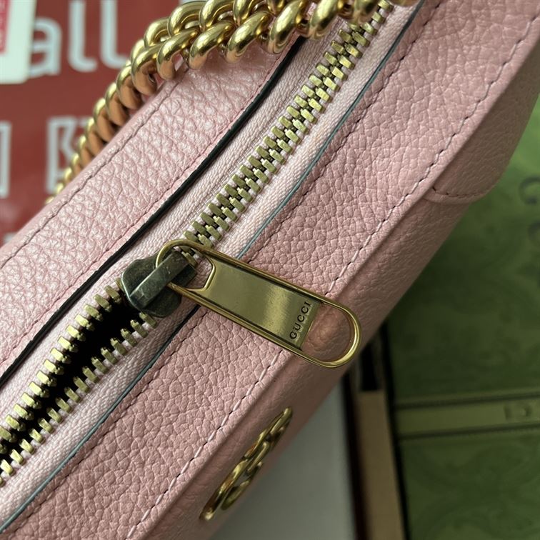 Aphrodite small shoulder bag Light pink soft leather - GB111