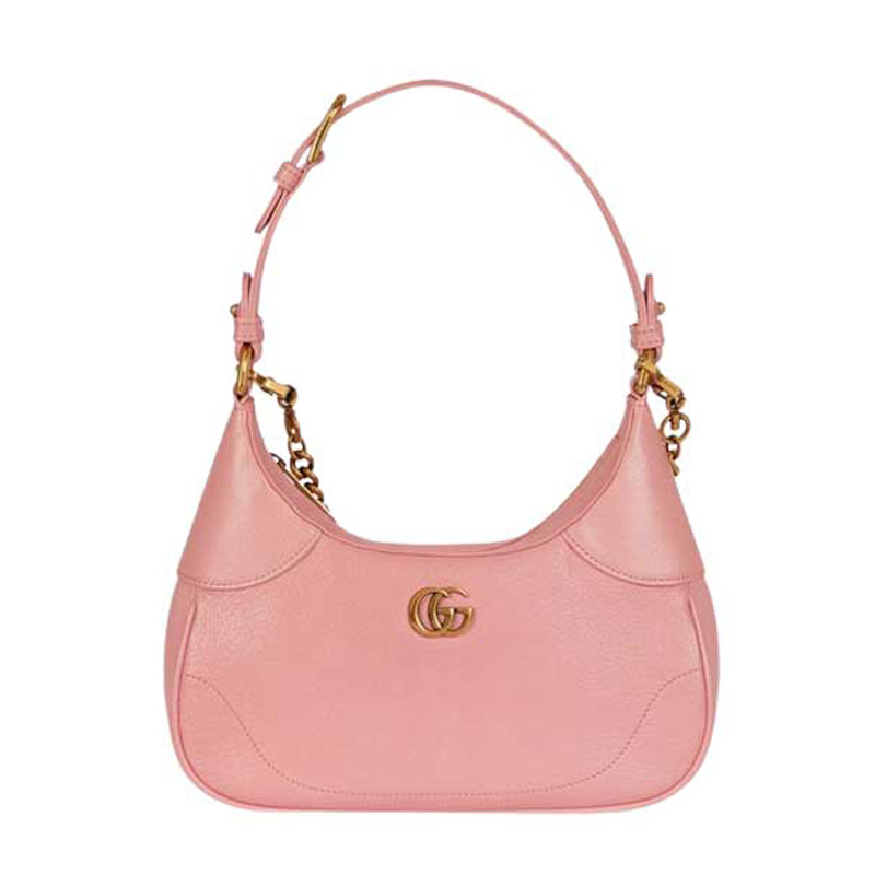 Aphrodite small shoulder bag Light pink soft leather - GB111