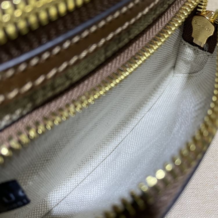 Belt bag with Interlocking G Brown leather details - GB144