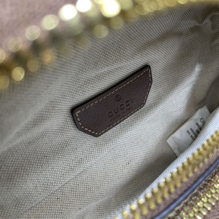 Belt bag with Interlocking G Brown leather details - GB144