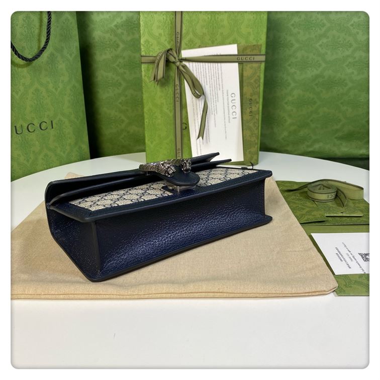 Dionysus GG small shoulder bag Beige and blue GG Supreme canvas - GB097