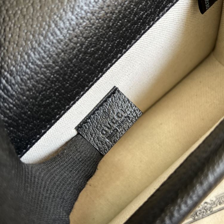 Dionysus GG small shoulder bag Black and ivory GG denim jacquard - GB096