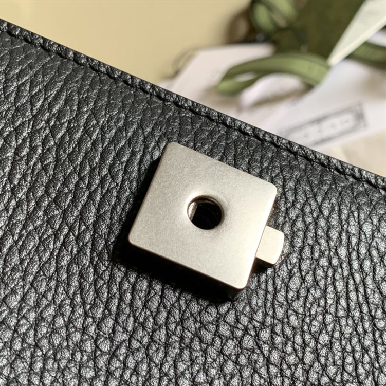 Dionysus small shoulder bag Black metal-free tanned leather - GB101