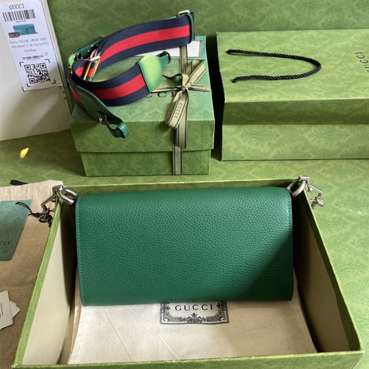 Dionysus small shoulder bag Green leather - GB098