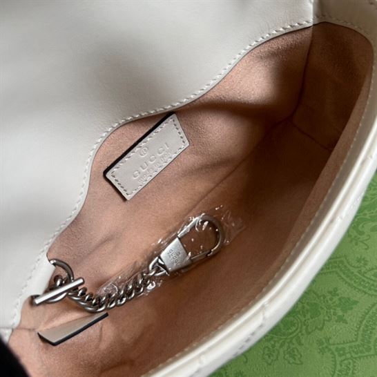 GG Marmont belt bag White chevron matelassé leather - GB156