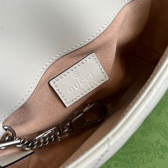 GG Marmont belt bag White chevron matelassé leather - GB156