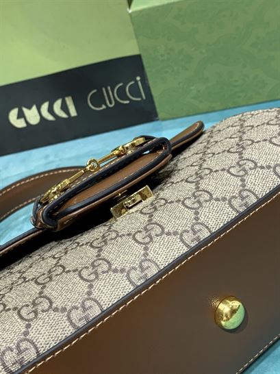 G*u*i horsebit 1955 mini bag light brown leather- gb122