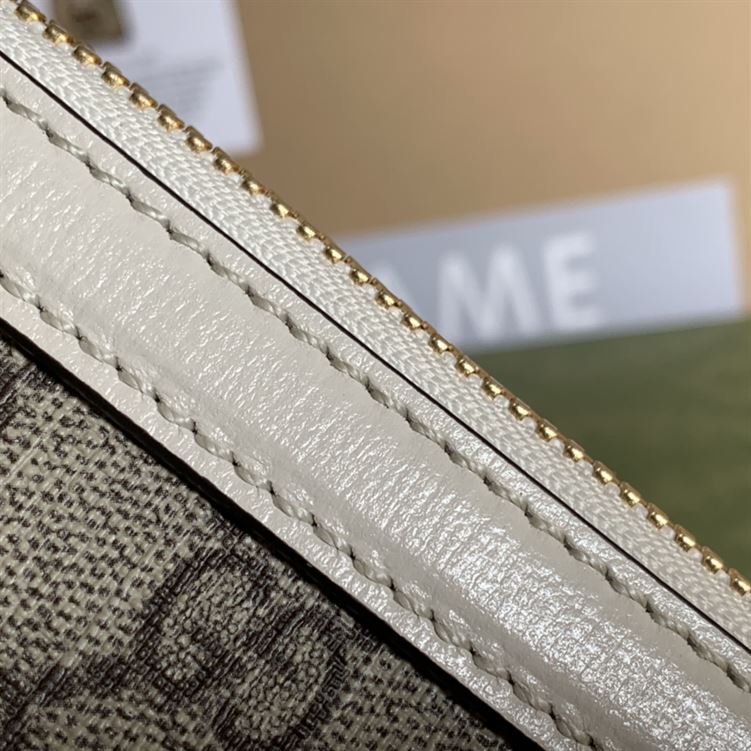 G*u*i horsebit 1955 mini top handle bag beige/ebony gg supreme canvas - gb104