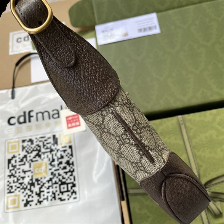 Jackie 1961 small shoulder bag Beige/ebony canvas - GB117