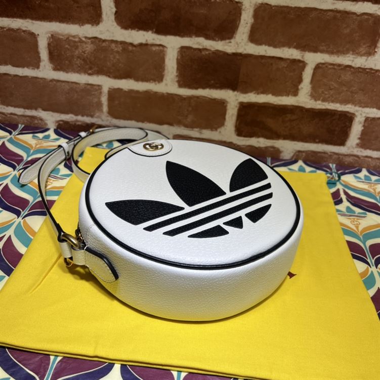 adidas x G*u*i ophidia shoulder bag white leather - gb092
