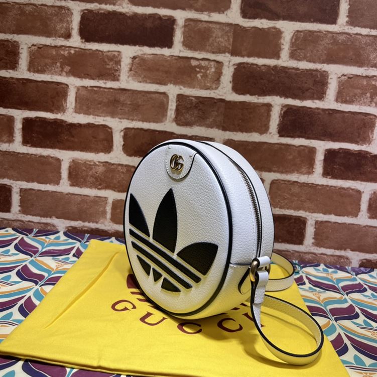 adidas x G*u*i ophidia shoulder bag white leather - gb092