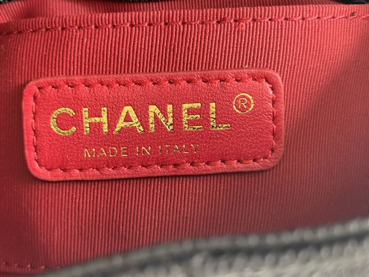 Chanel Mini Flap Bag Black Shiny Calfskin Gold-Tone Metal - CB046