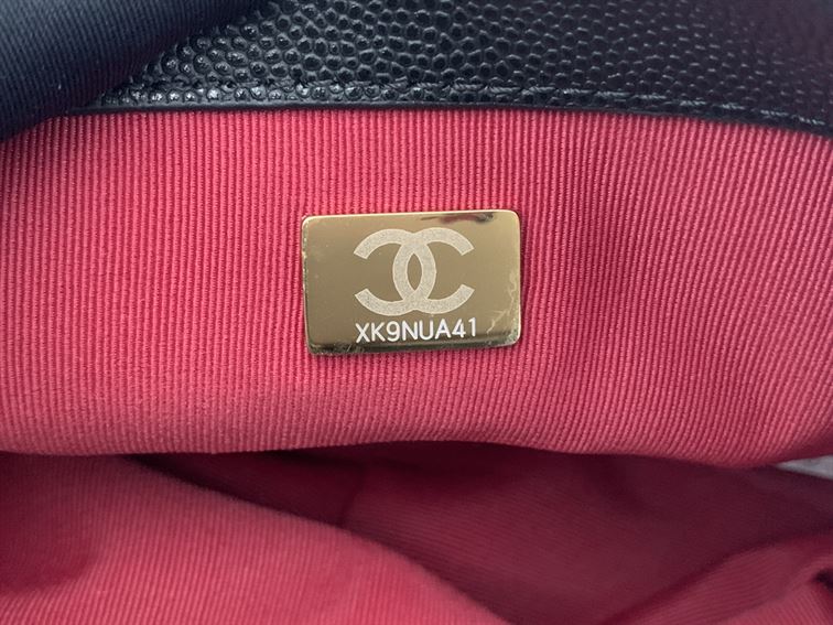 Chanel Mini Flap Bag Black Shiny Calfskin Gold-Tone Metal - CB046