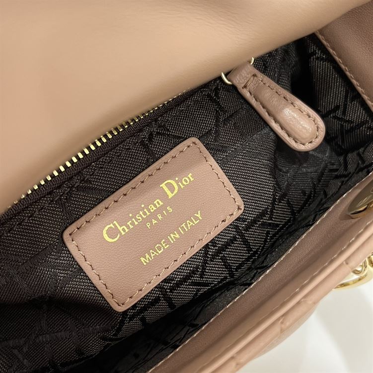 Mini Lady Dior Bag Heritage Pink Cannage Lambskin - DB052