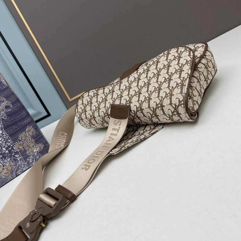 Dior x Cactus Jack Oblique Jacquard Saddle Bag ‘Coffee’ - DB084